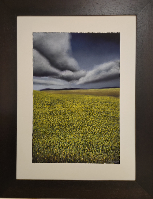 Click to view detail for Yellow Flowers Everywhere 15x22.25 $2300